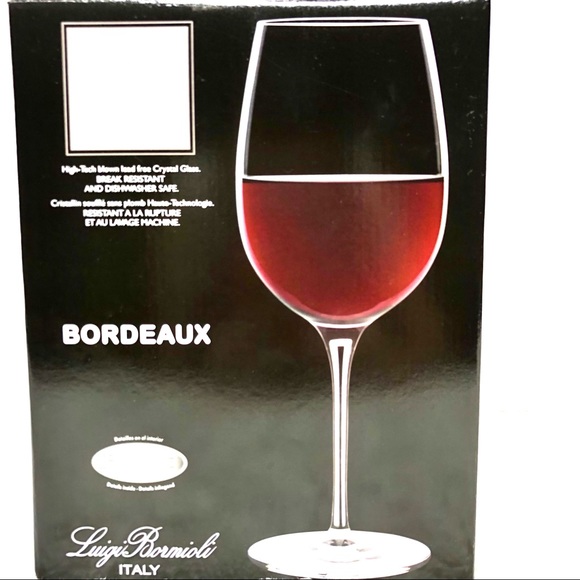 NIB Luigi Bormioli Crescendo Bordeaux Wine Glasses - Picture 4 of 10